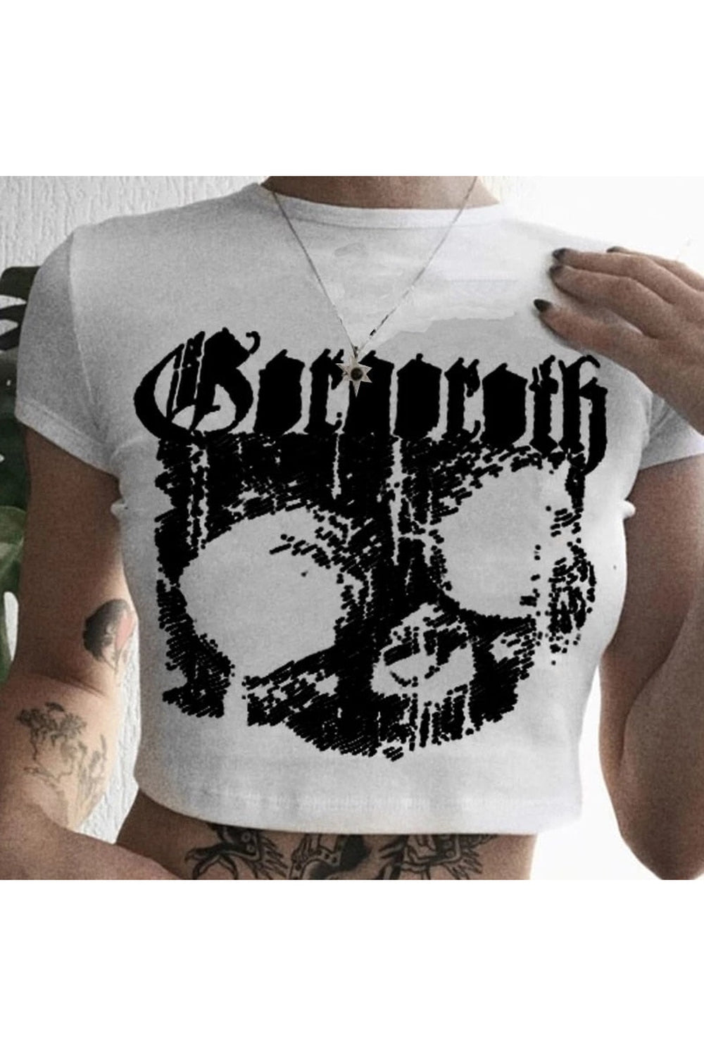 Punk Stil Kısa üst