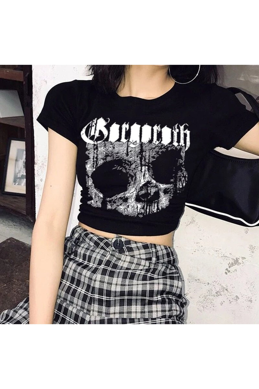 Punk Stil Kısa üst