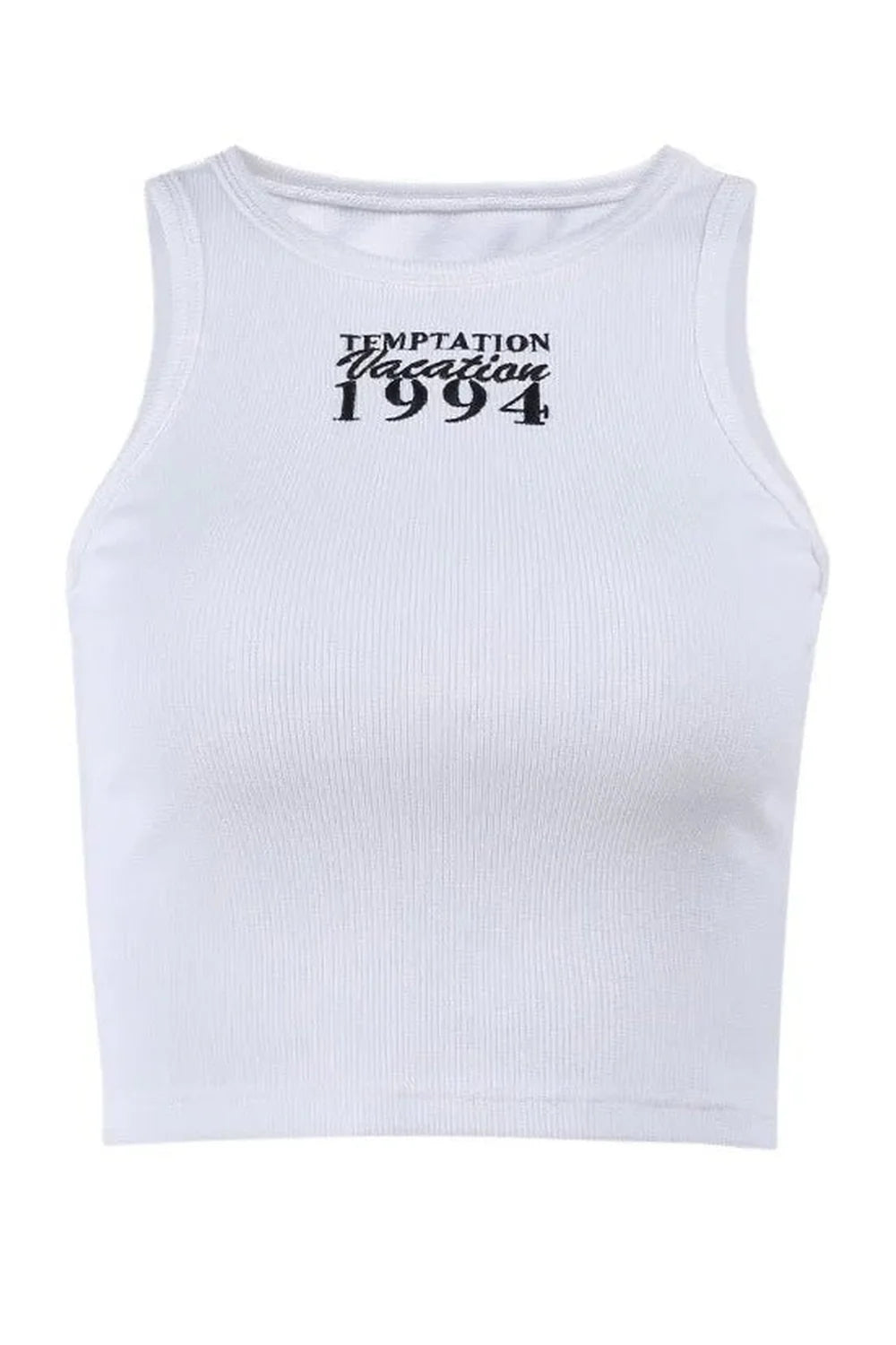 1994 Vintage Ribanalı Atlet üst, retro tarzda desenli üst.