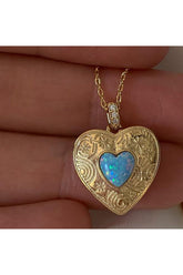 Alt Kalp Locket Kolye