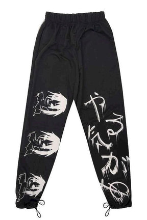 Anime Gotik Siyah Pantolon, stil sahibi görünüm için ideal seçim.