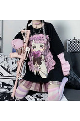 Anime Harajuku Gevşek Kawaii Sweatshirt