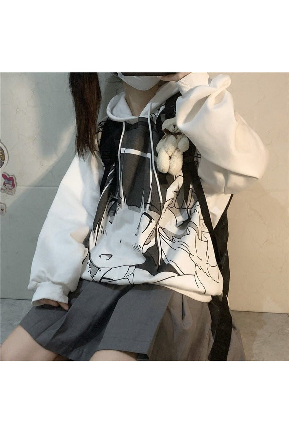 Anime Uzun Kollu Sweatshirt