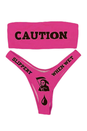 Bikini "CAUTION"