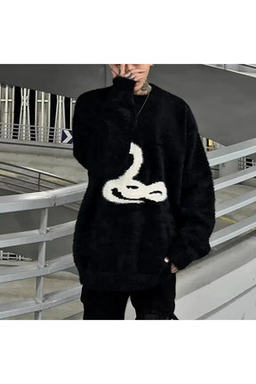 Sonbahar Black Swan Oversized Kazak