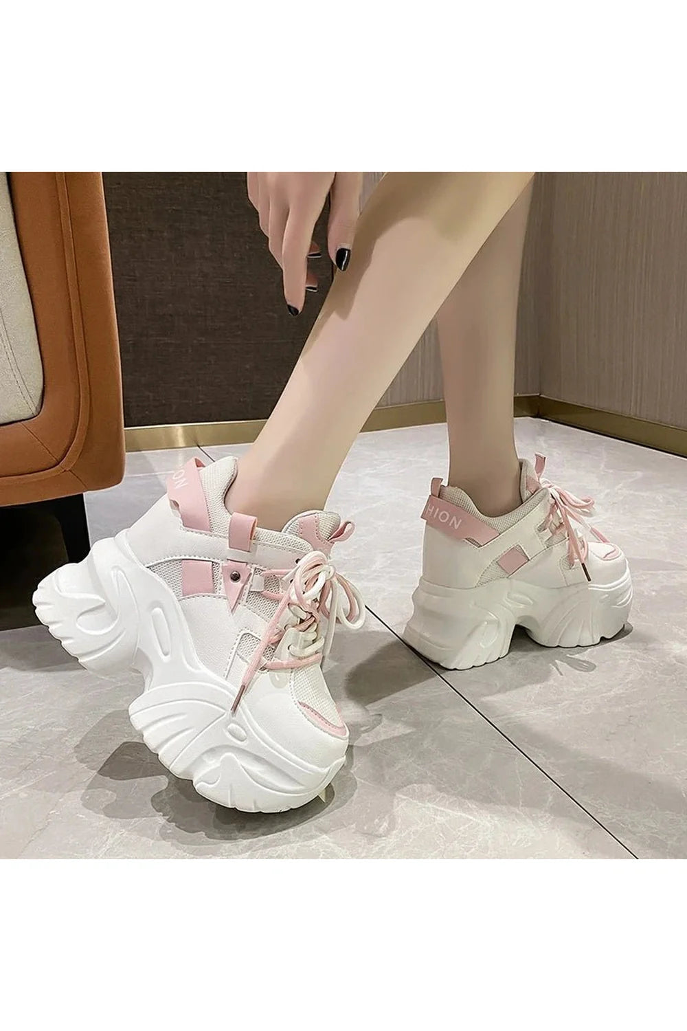 Bubblegum Chunky Platform Sneakers