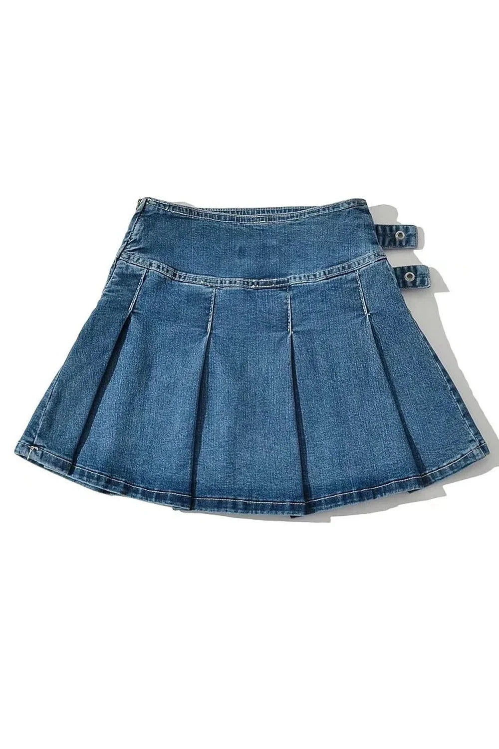 Tokalı Denim Mini Etek