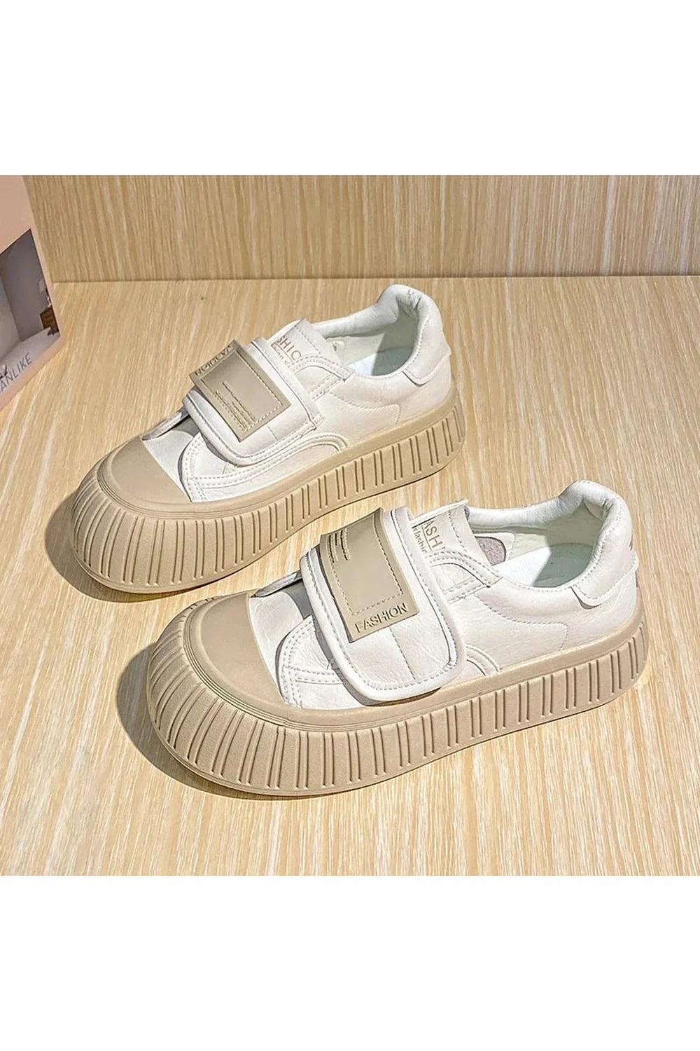 Chunky Velcro Platform Sneakers