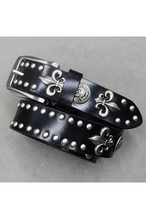 Fleur-de-Lis desenli Gotik tarzı zımbalı kemer.