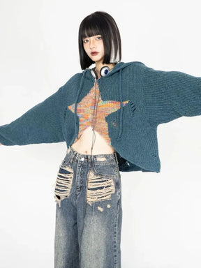 Galaktik temalı bir tasarıma sahip trendy hoodie.