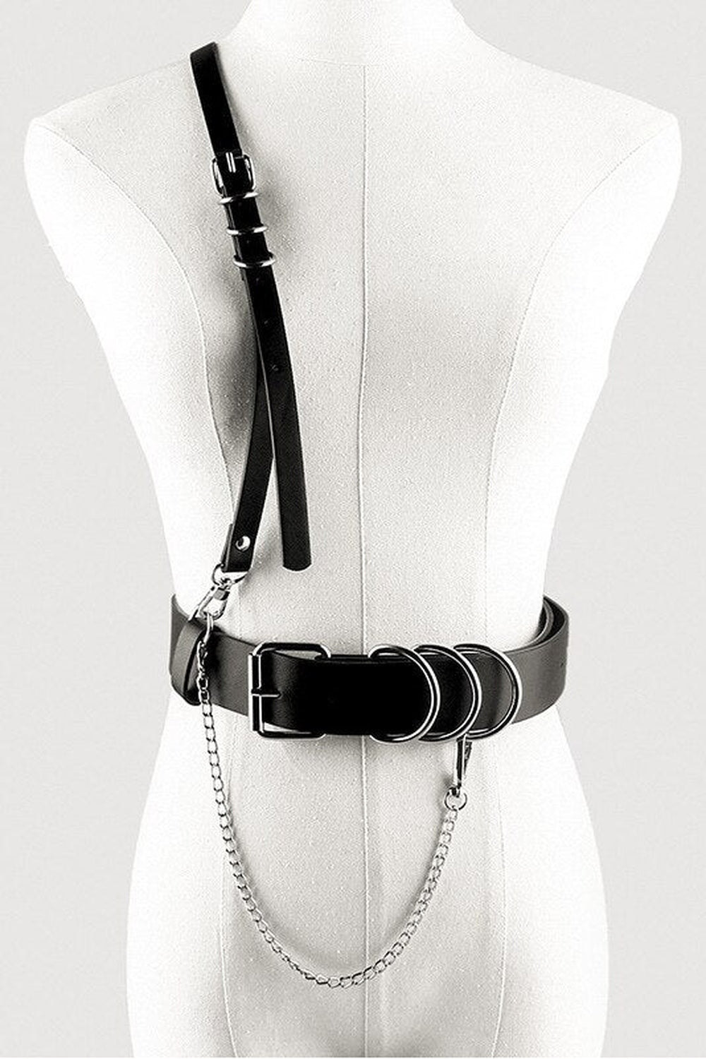 Gotik PU Deri Harness Bel