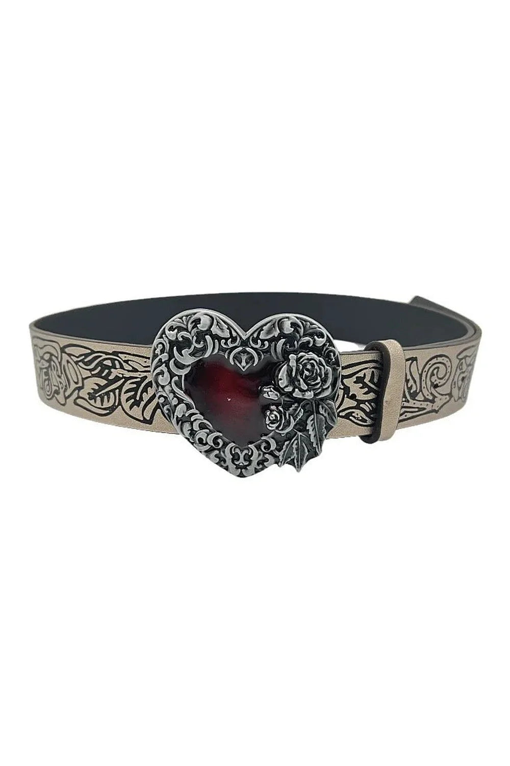 Gotik tarzda tasarlanmış bir kalp gül kemeri.