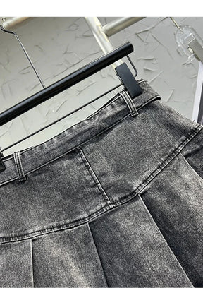 Grunge Utility Cep Denim Etek