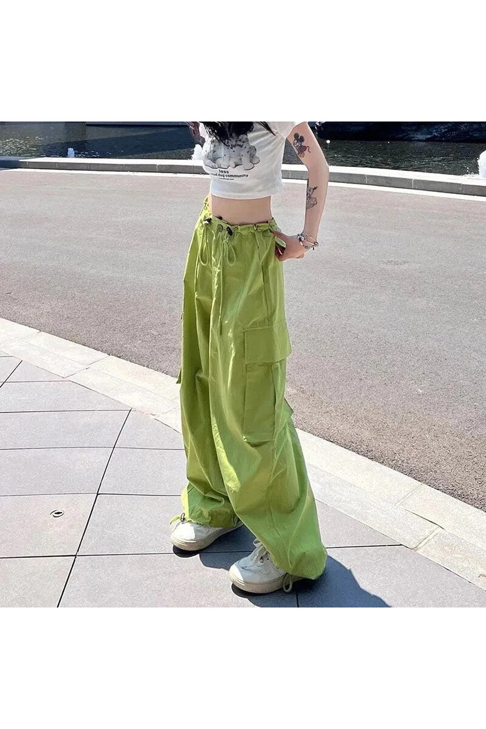 Harajuku Y2K Cargo Jogger Pantolonları