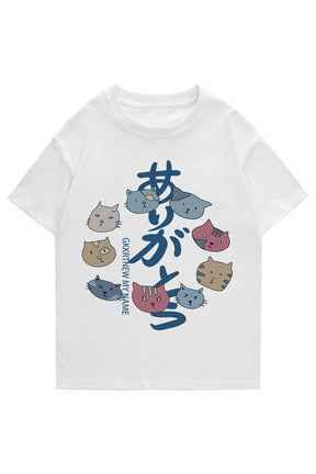 Hip Hop Kanji Kedi Tişörtü