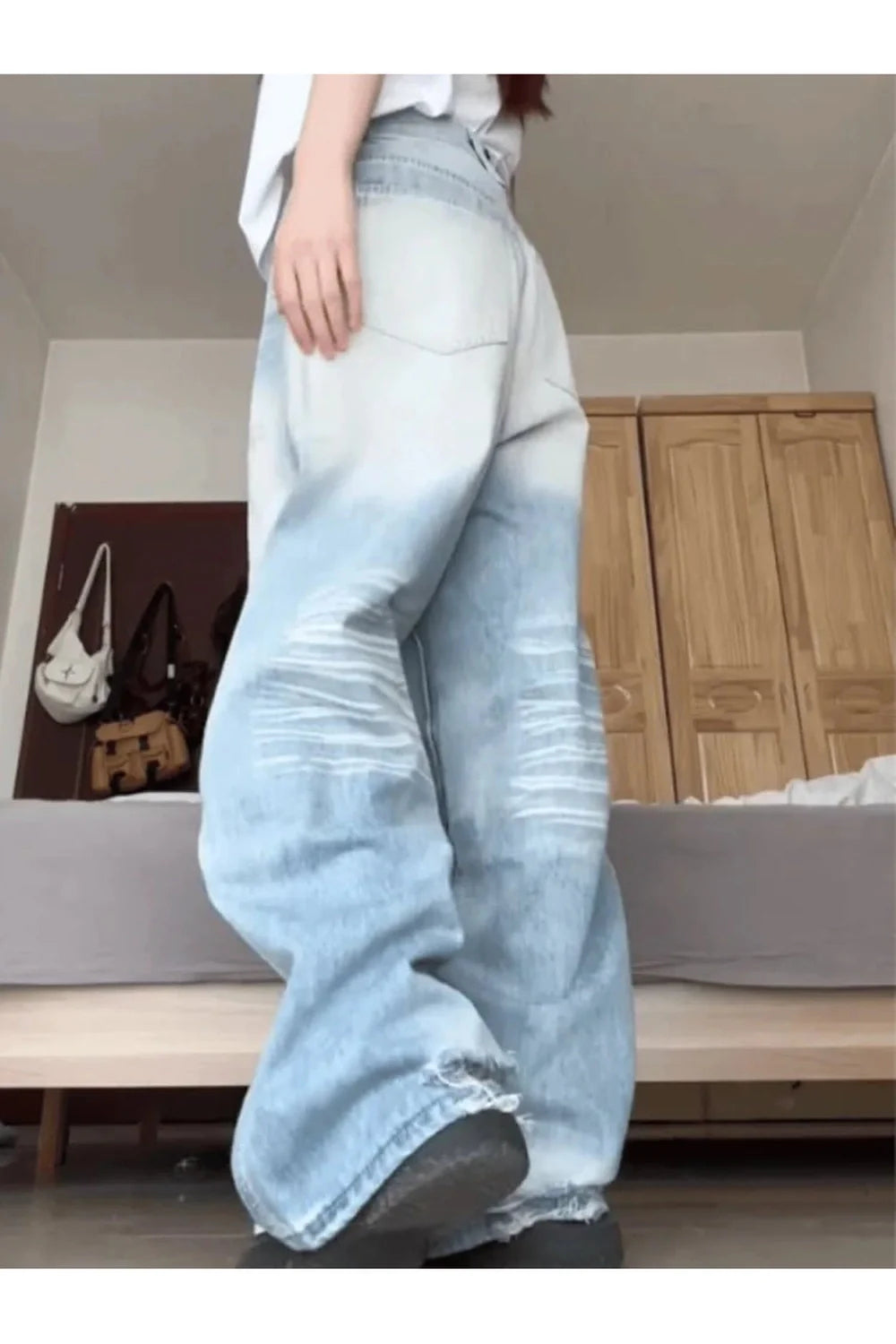 Light Wash Oversized Baggy Jean