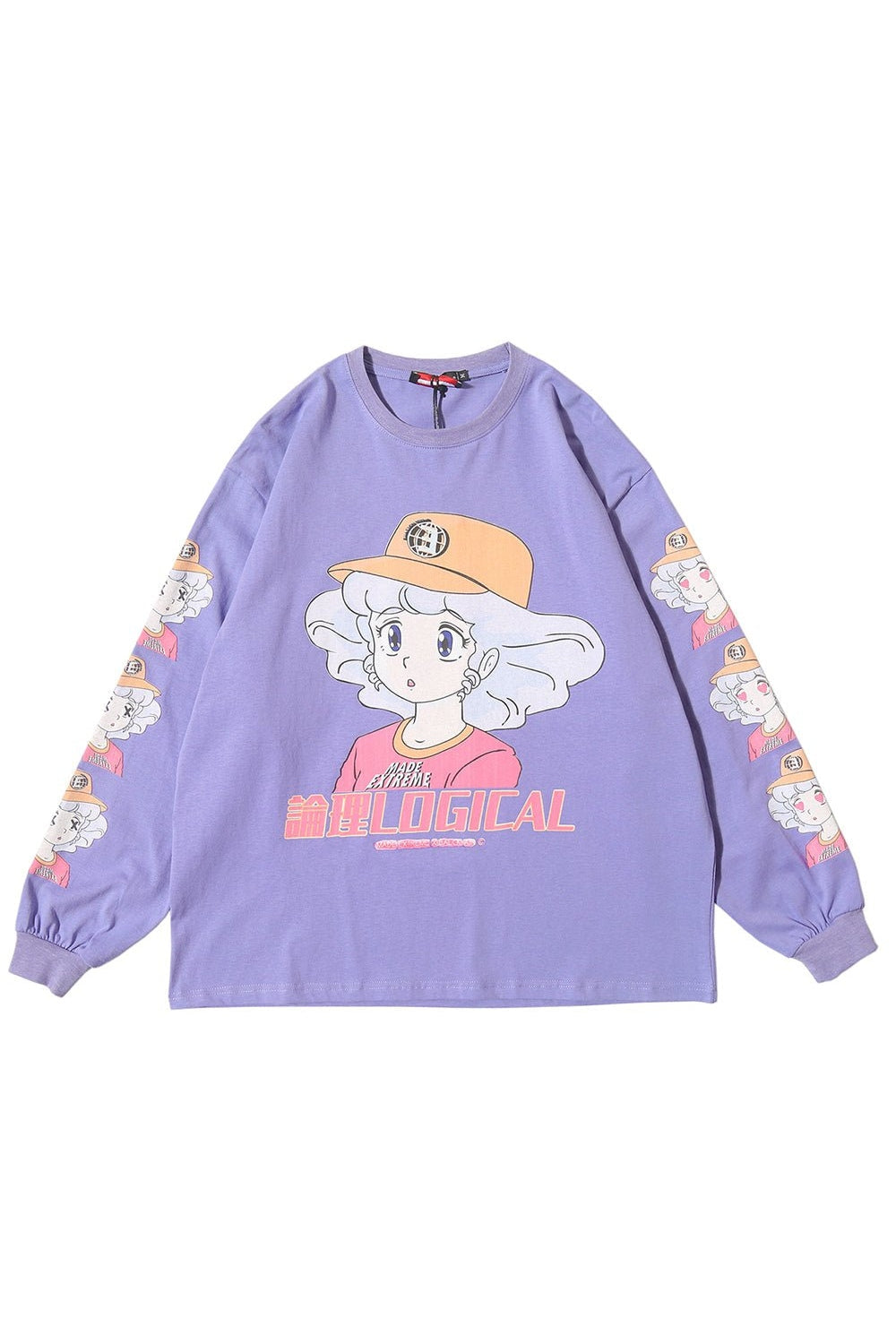 Uzun Kollu Kawaii Sweatshirt