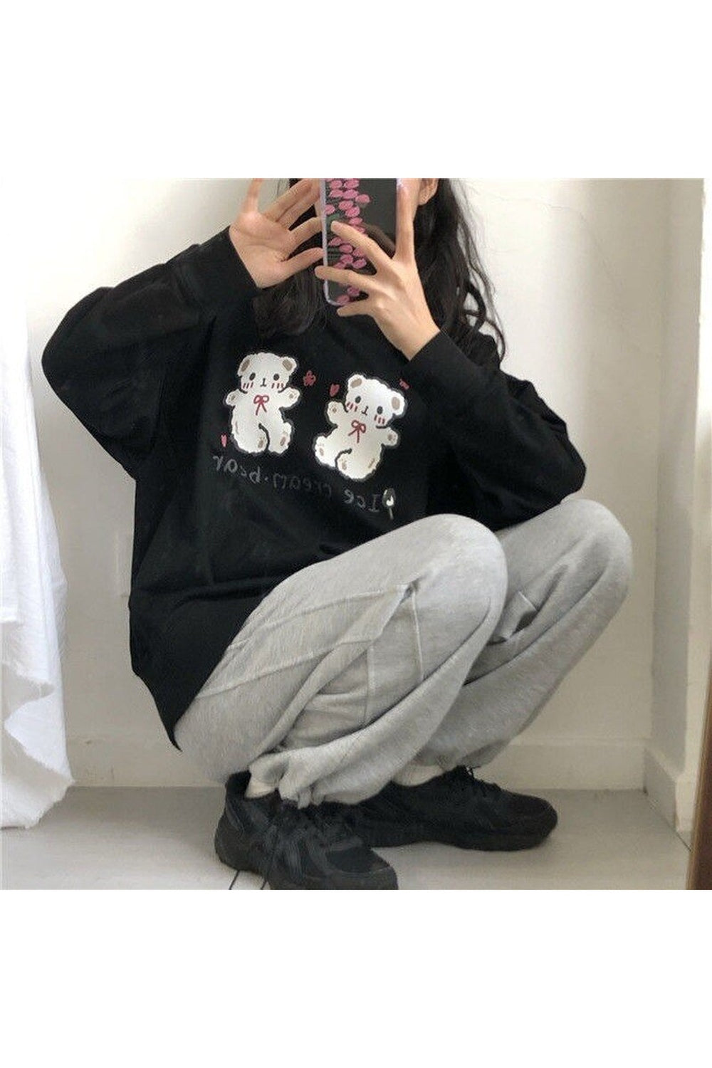 Sevimli Ayılar Kawaii Sweatshirt