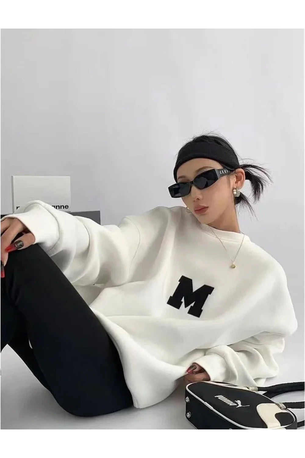 Monokrom Varsity M Oversized Sweatshirt