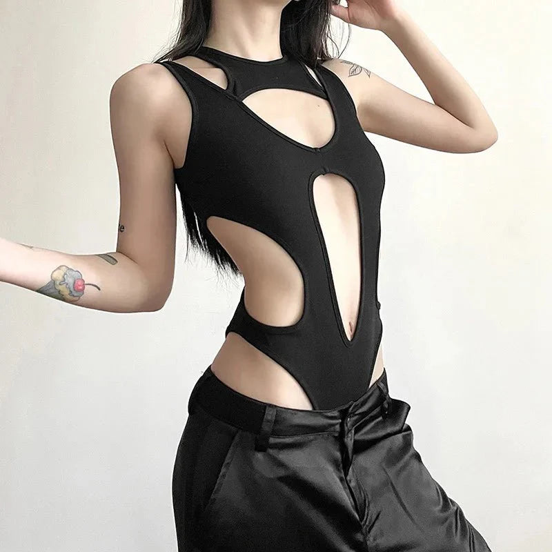 Obsidiyan Kesik Bodysuit