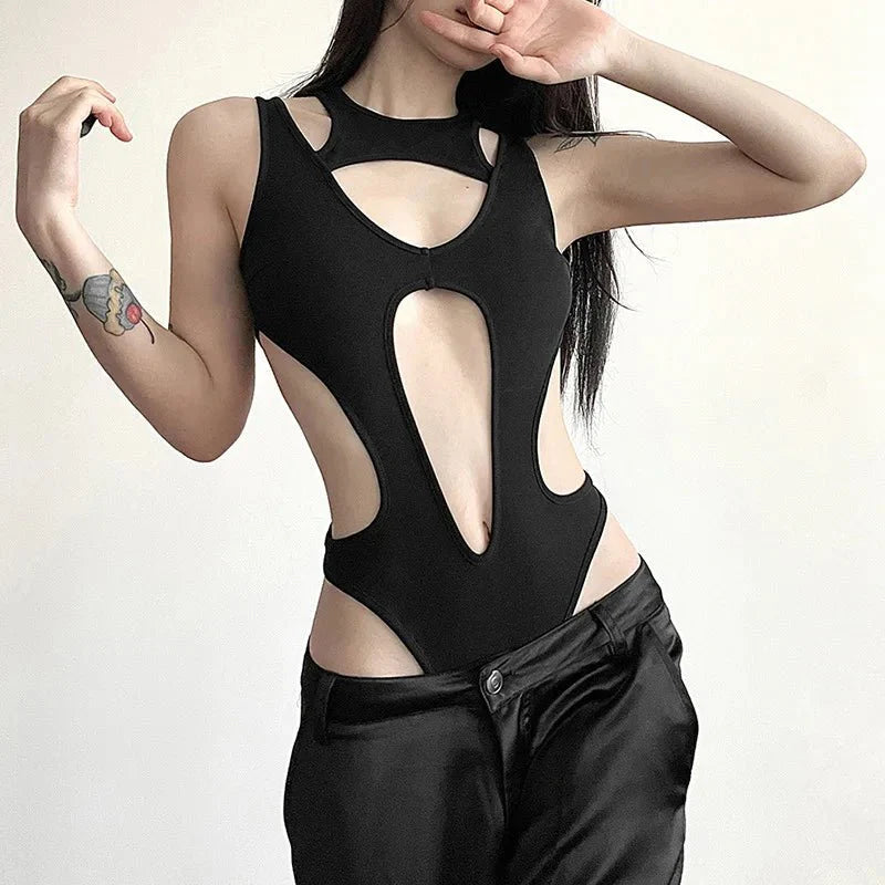 Obsidiyan Kesik Bodysuit