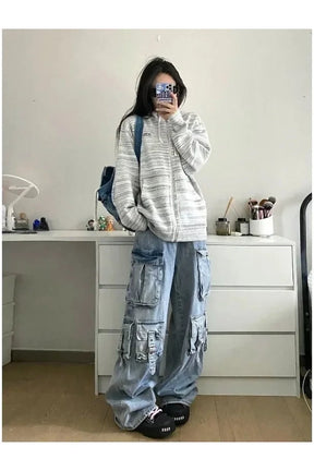 Oversized Cargo Denim Pantolonlar