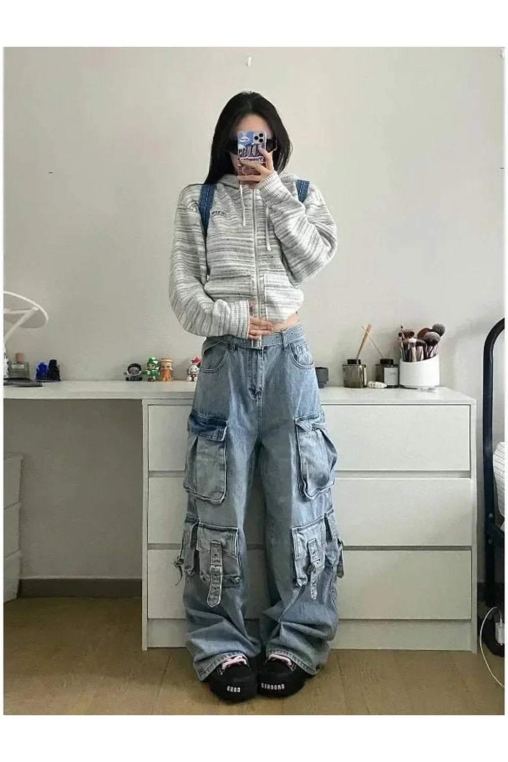 Oversized Cargo Denim Pantolonlar