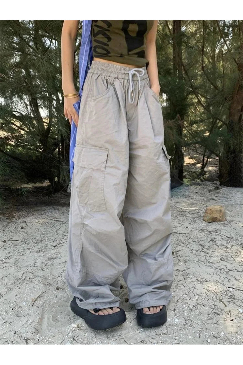 Oversized Cargo Parachute Pantolonları