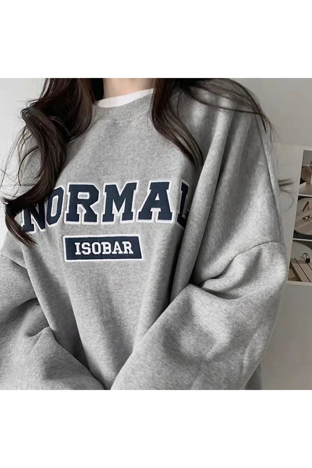 Oversized Normal Grafik Sweatshirt