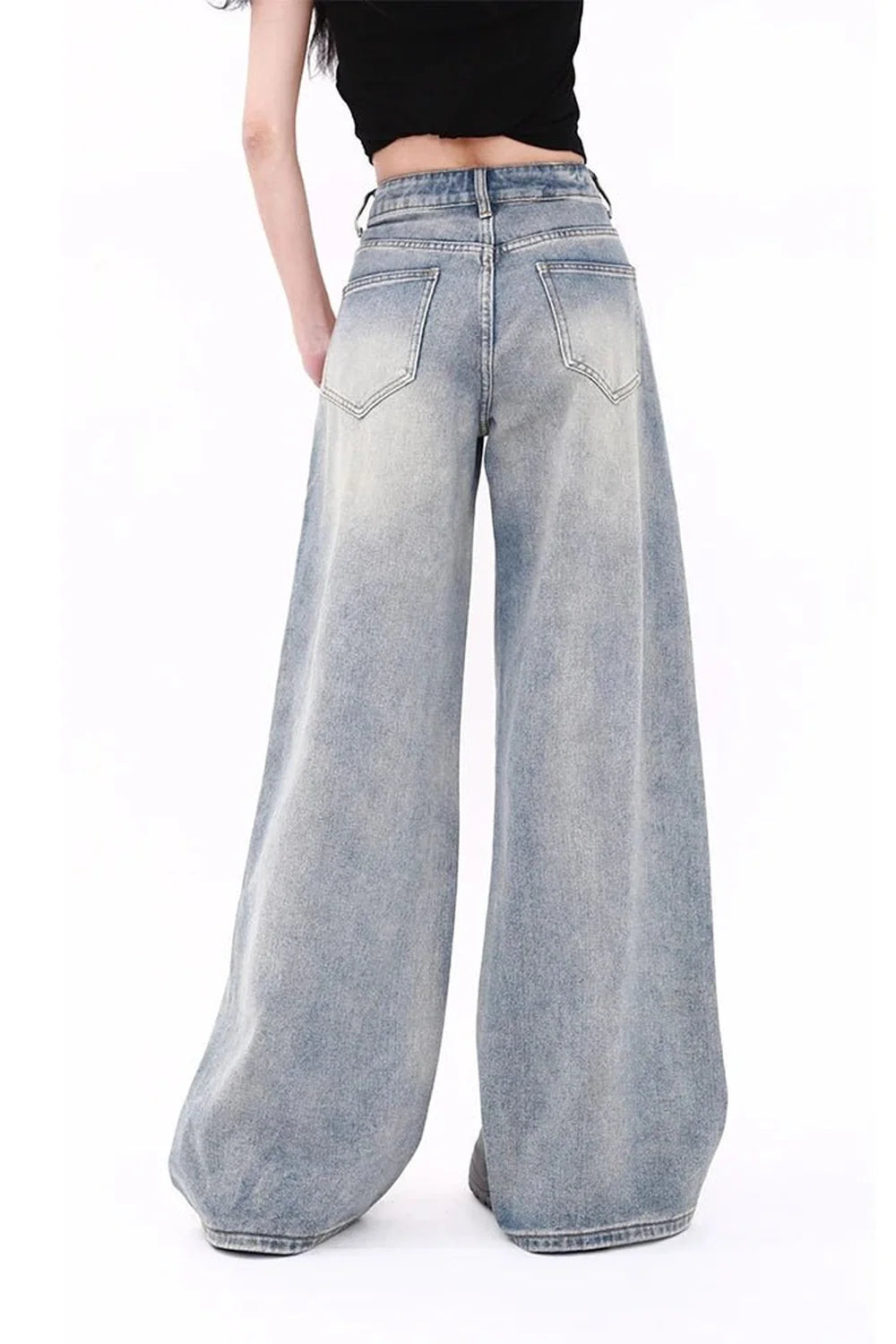 Sonbahar Pastel Gradient Baggy Jean