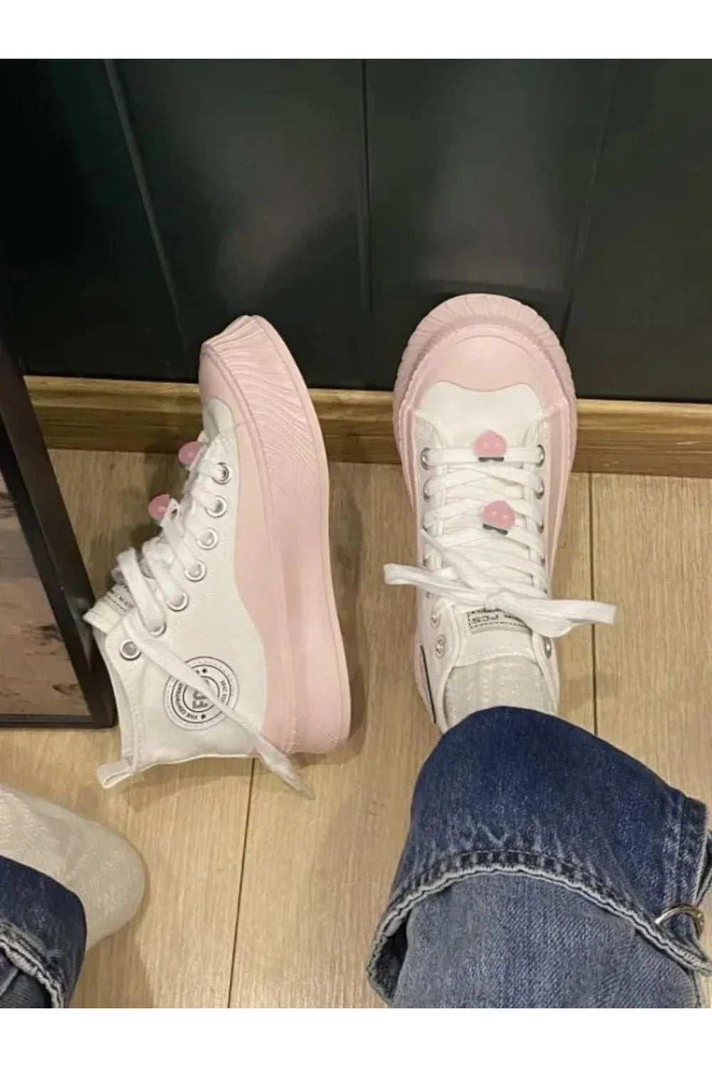 Pastel şeftali Sneakerlar