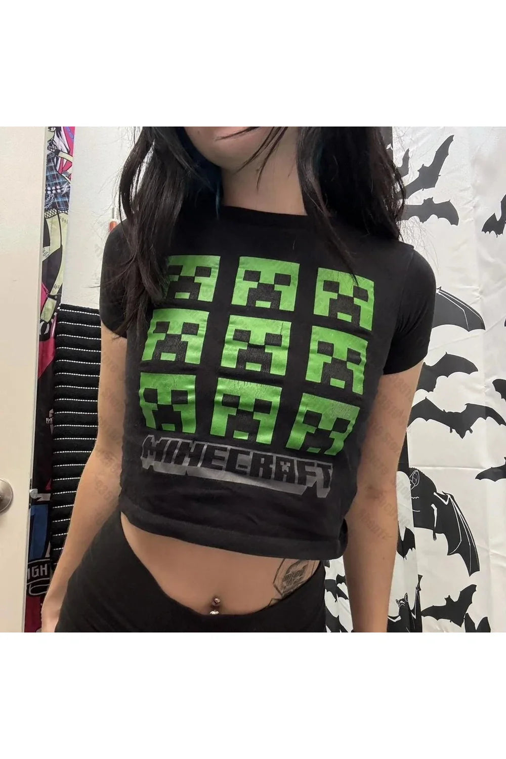 Pikselli Creeper Crop Top