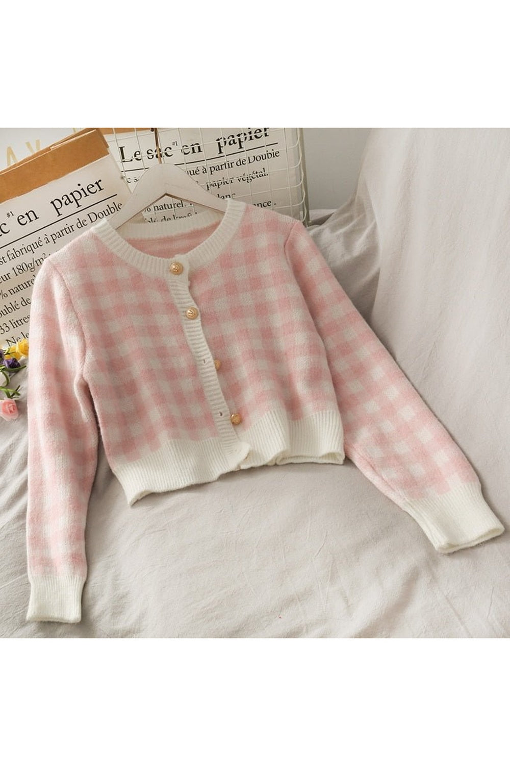 Preppy Pastel Kısa Askılı İki Parça Set Etek