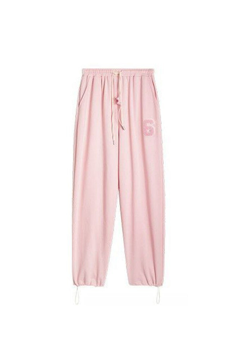 Pembe tonlarda şık jogger eşofman altı.