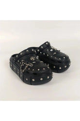 Punk Rivet Platform Terlikleri