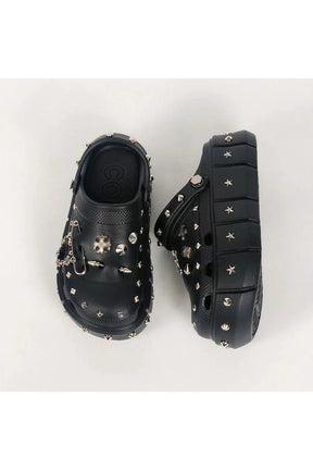 Punk Rivet Platform Terlikleri