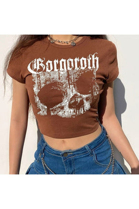 Punk Stil Kısa üst