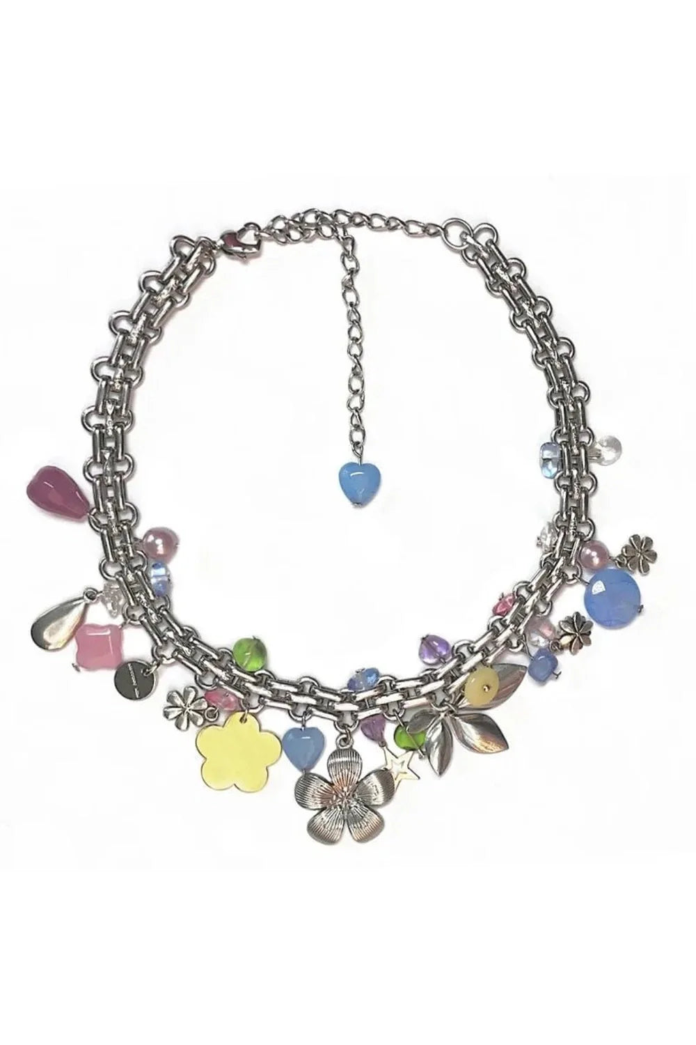 Gökkuşağı çiçekli Choker