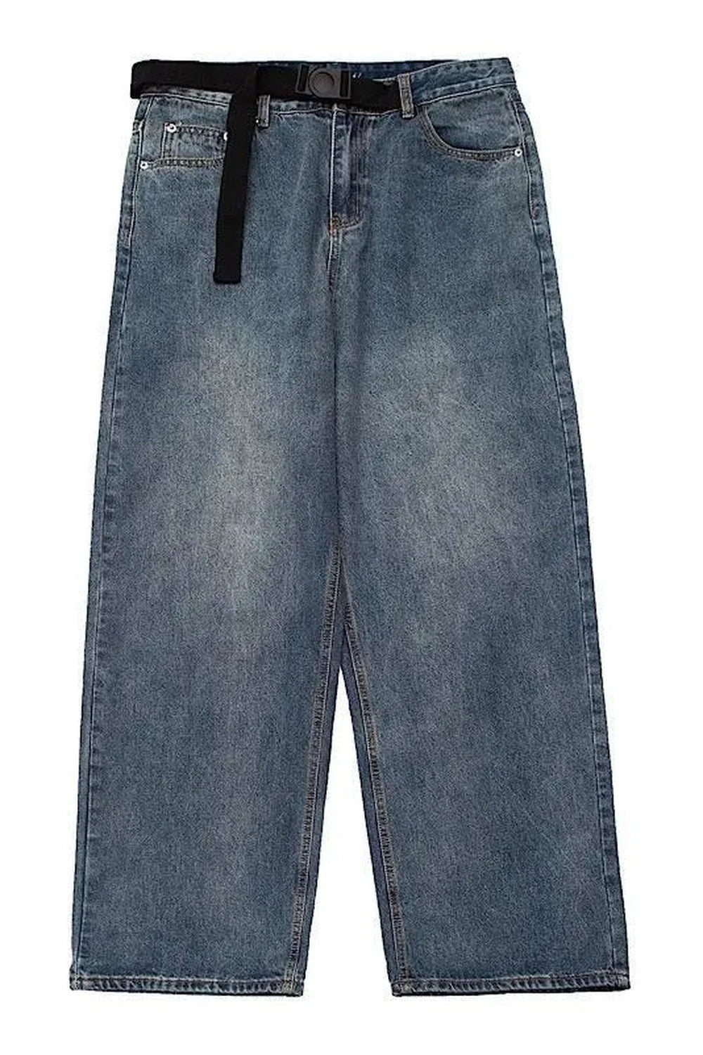 Sonbahar Retro Oversized Denim Jean