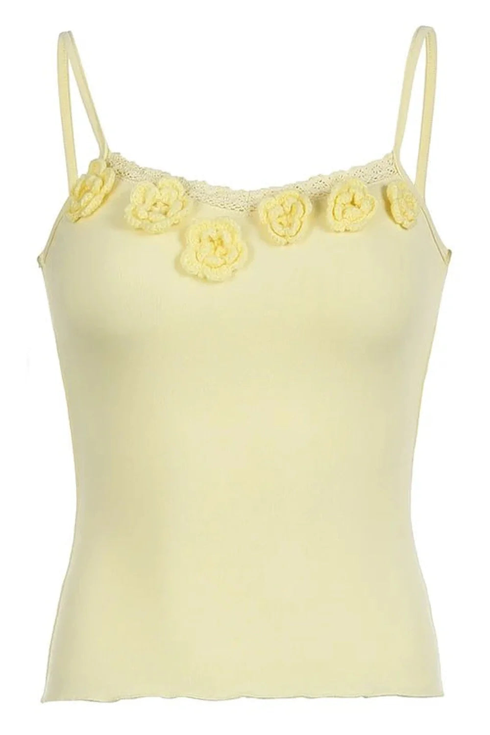 Tie-Flower Dantel Halter üst