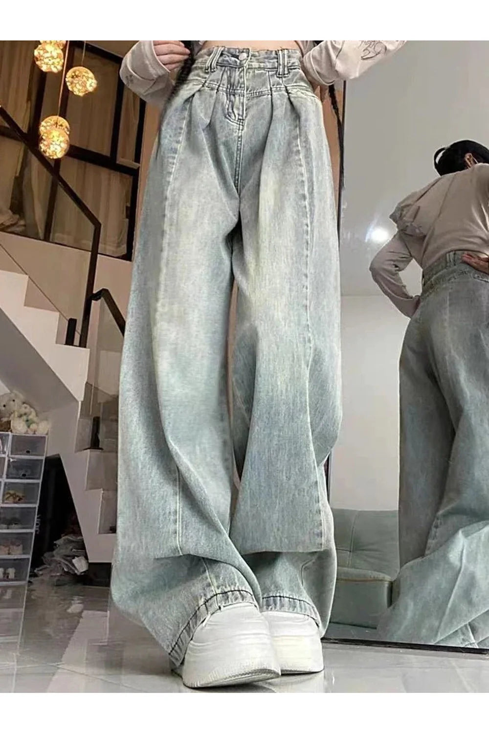 Sonbahar Ultra Geniş Paça Baggy Jean