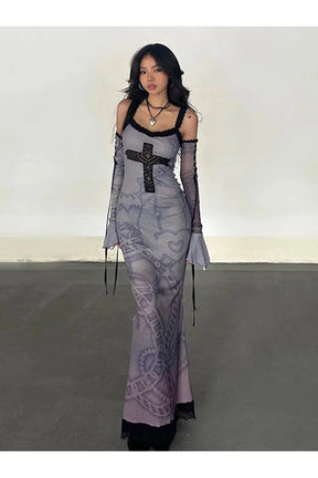 Vintage Gotik Elbise