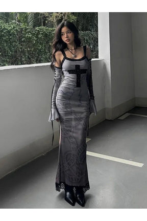 Vintage Gotik Elbise
