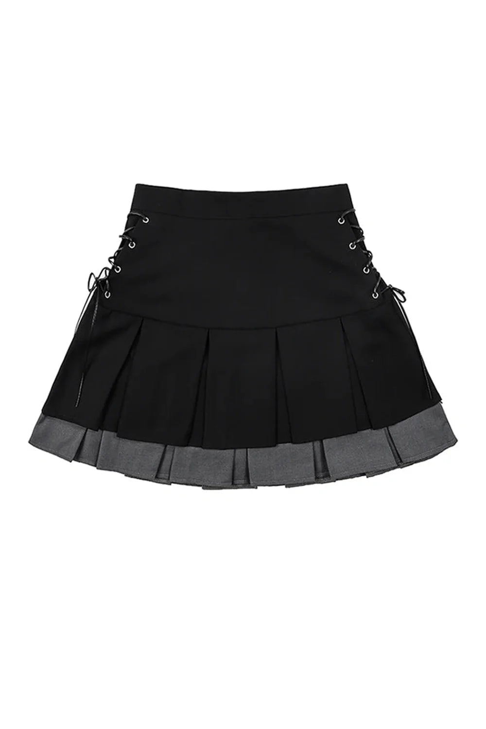 Gotik tarzını yansıtan vintage pileli etek modeli.