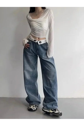 Sonbahar Vintage Y2K Baggy Jeanler