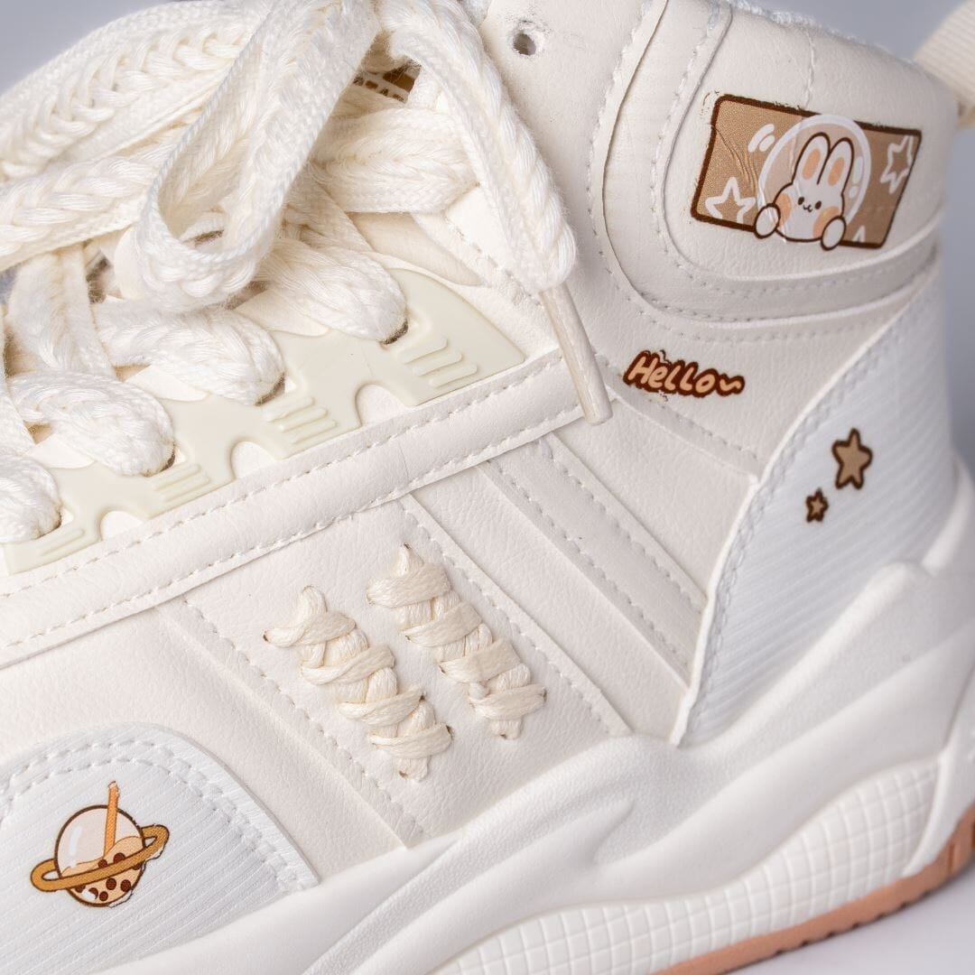 White Boba Sneaker