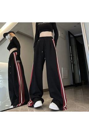 Y2K çizgili Baggy Jogger Pantolonlar